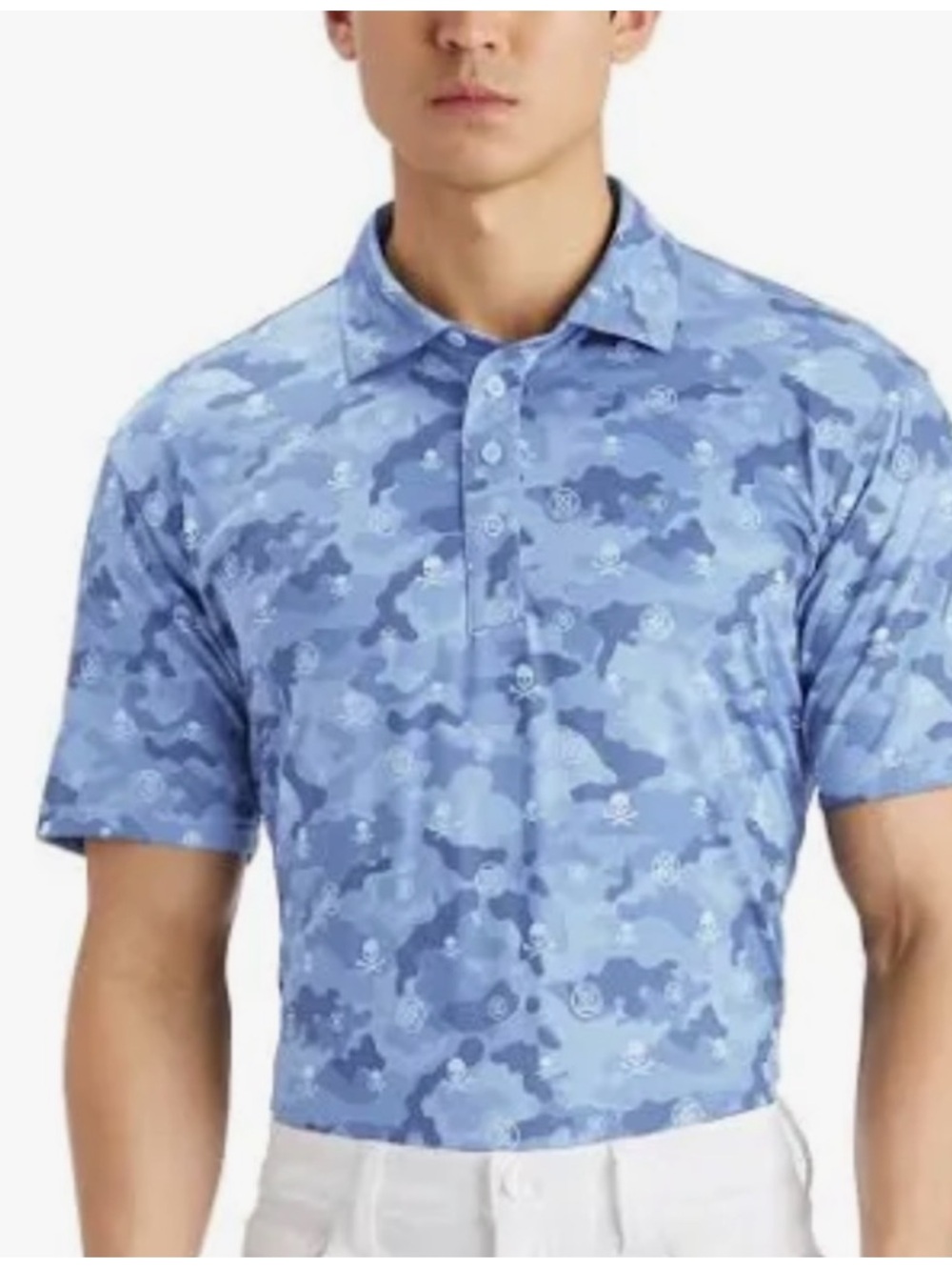 G/FORE MAPPED ICON CAMO
TECH JERSEY MODERN
SPREAD COLLAR POLO M